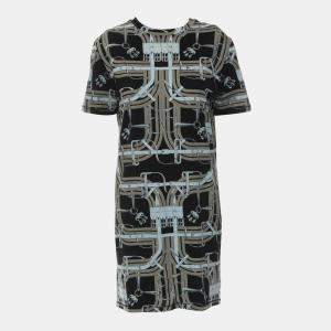 Hermes Grey Printed Dress