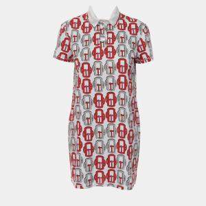 Pre Owned Hermes Printed Polo Dress