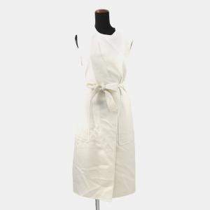 مملوكة مسبقًا Hermes Crude Cell Double Face Long Gilet Size 34 Ivory