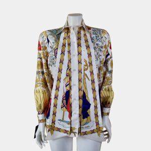 Hermes Multicolor Camicia in seta Shirt Size Tg.36 FR