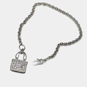 Hermes 18K White Gold and Diamond Amulettes Constance Bracelet