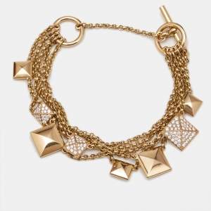 Hermès Clou D'H Diamond 18k Rose Gold Bracelet 15 