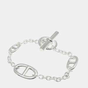 Hermes Silver 925 Chaine D'ancre Farandole Bracelet