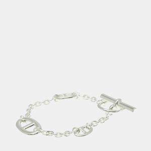 Hermes Chaine D'ancre Farandole Bracelet Silver 925 No Stone Charm Bracelet Silver
