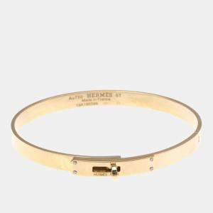 Pre Owned Hermes Kelly Bangle 4P Diamond Pink Gold 18K Diamond Bangle Pink Gold