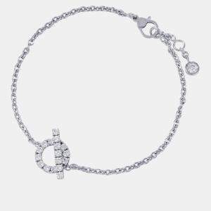 Pre Owned Hermes Finesse Bracelet Size Sth219410B 00St 18K White Gold