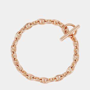 مملوكة مسبقًا Hermes Chaine D'Ancre 26 Frames Bracelet Size Tpm 18K Pink Gold