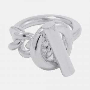 مملوكة مسبقًا Hermes Chaine D'Ancre Verso Ring Size 49/#9 Pmh125620B 00049 K18Pg Ceramic