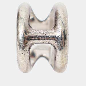 Pre Owned Hermes Sterling Silver Osmose Ring