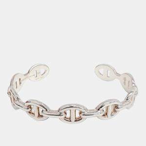 Pre Owned Hermes Silver Chandelier Bangle Bracelet