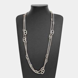Pre Owned Hermes Silver Chandelier Necklace