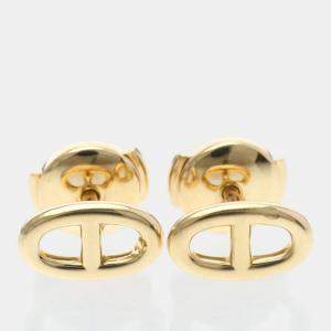 مملوكة مسبقًا Hermes Chaine D Ancre Earrings No Stone Pink Gold 18K Stud Earrings Pink Gold