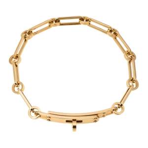 Hermes Kelly Chaine 18K Rose Gold Bracelet ST