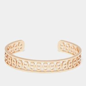 Hermes Chaine D'ancre Divine 18K Rose Gold Small Model Open Cuff Bracelet SH