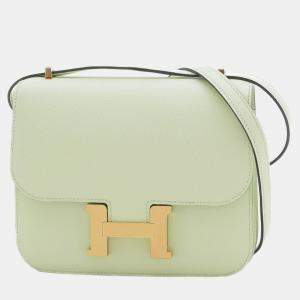 Hermes Green Epsom Leather Constance 18 Shoulder Bag