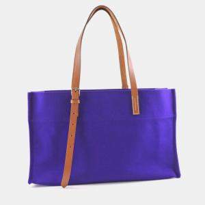 Hermes Purple Canvas Etriviere Elan Tote Bag