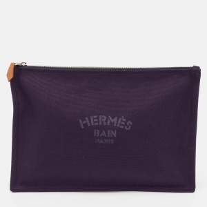 Hermes Nocturne Toile Large Bain New Yachting Pouch