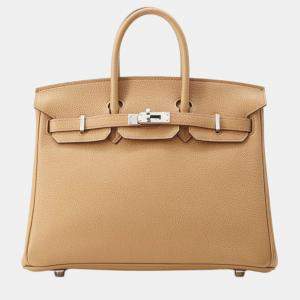 Hermes  Biscuit Taurillon Nobillo 25 Birkin Tote Bag