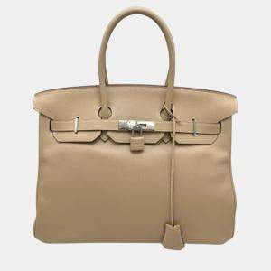 Hermes Parchemin Swift Birkin 35 Handbag