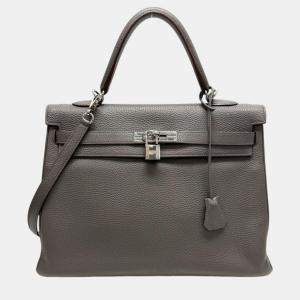 Hermes Etain Togo Kelly 35 Handbag