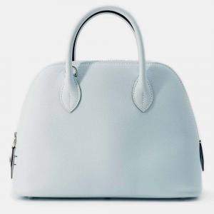 Hermes Blue Brume/Craie Epsom Leather Bolide 1923 25 Handbag