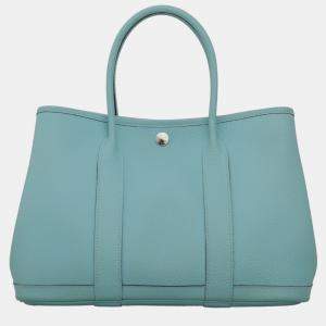 Hermes Bleu Atoll Negonda Garden Party 30 Bag