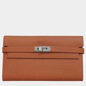 Hermes Orange Kelly Wallet