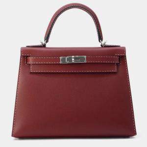 Hermes Kelly Sellier Miss You Rouge H Glenemush Size 28