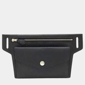 Hermes Waist Bag Multi Pouch Black Leather