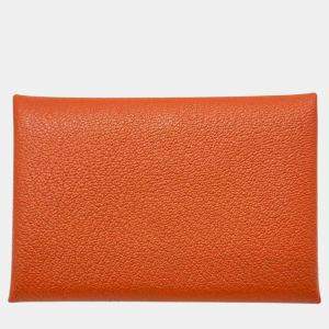 Hermes Calvi Duo Leather Coin Card Case