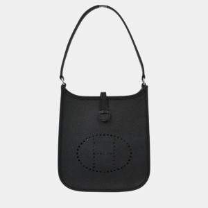 Hermes Black Epsom Evelyne TPM Handbag