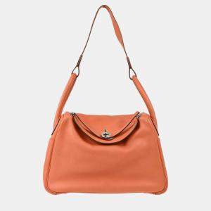 Hermes Pink Negonda Lindy 30 Shoulder Bag