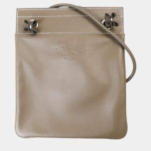 Hermes Aline Mini Shoulder Bag Grey Leather