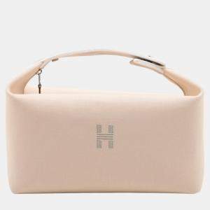 Hermes Beige Canvas Bride-a-Brac Handbag