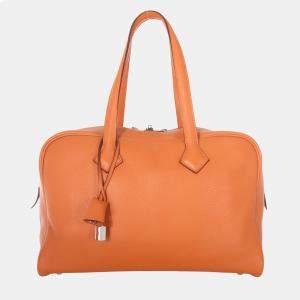 Hermes Leather Victoria II 35 Bag