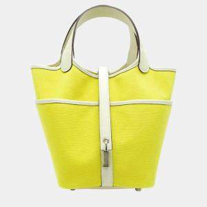 Hermes Swift Jaune Citron x Nata Picotan Lock Cargo PM handbag