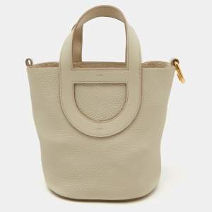 Hermes Beton Taurillon Clemence and Swift Leather In The Loop 18 Bag