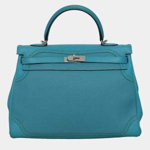 Hermes Leather Kelly Ghillies 35 Bag