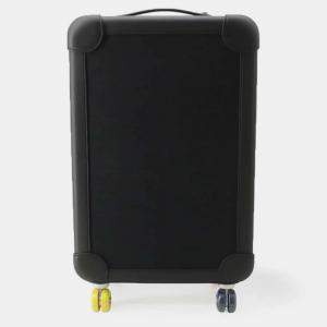 Hermes Black Taurillon Clemence Rolling Mobility Suitcase