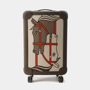 Hermes Steeple Etain Toile H, Plume Taurillon, Legat Rolling Mobility Suitcase 