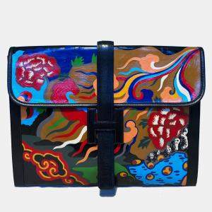 Hermes Hand Painted Jige 35 Clutch
