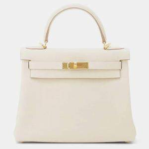  Hermes Craie Togo Leather Kelly Retourne 28 Bag