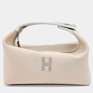 Pre Owned Hermes Beige Canvas Bride-a-Brac Case