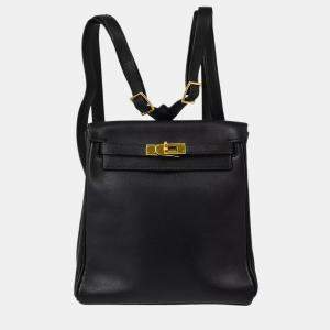 Hermes Black Box Kelly Ado PM Backpack 