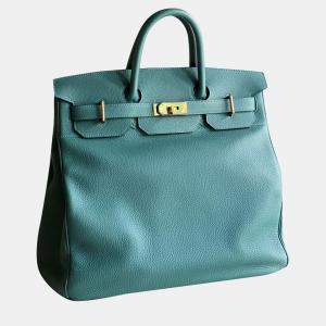 Hermes Green Tone Togo Leather HAC 40 Tote Bag