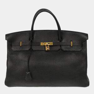 Hermes Black Togo Leather Birkin 45 