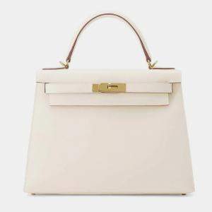 Hermes Nata Epsom Leather Kelly 28 Tote Bag