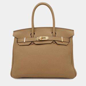  Hermes Biscuit Togo Leather Gold Finished Birkin 30
