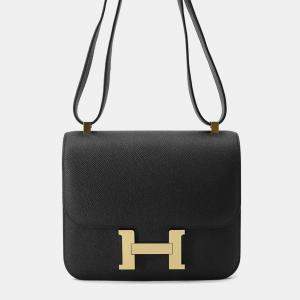 Hermes Constance3 Black Epsom Size 24
