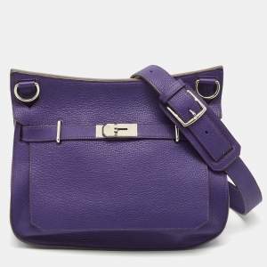 Hermes Iris Togo Leather Palladium Finish Jypsiere 34 Bag